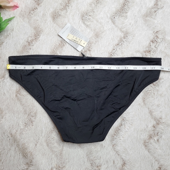 Madewell Second Wave Hipster Bikini Bottom In True Black NWT Size XL - Picture 10 of 12